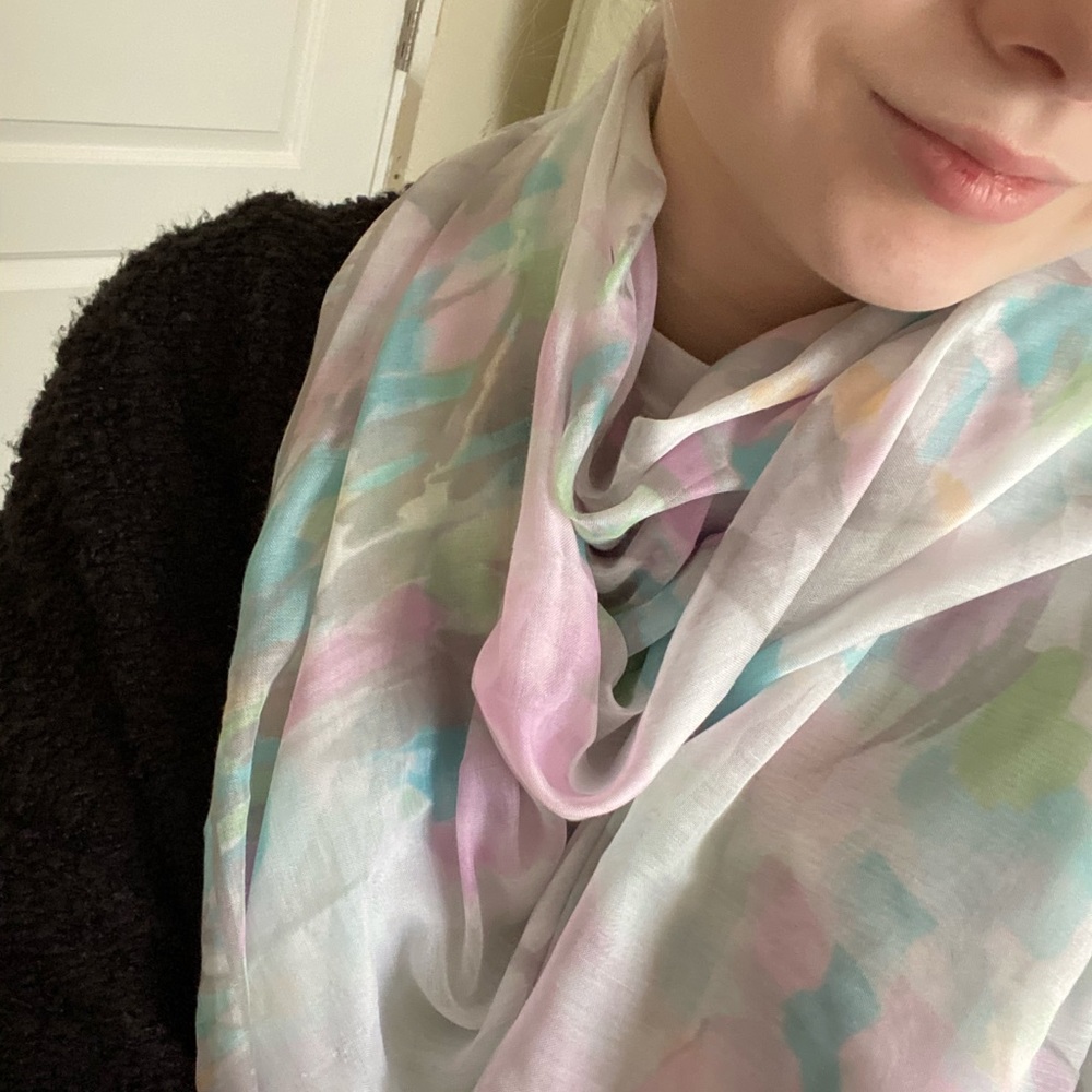 H&M Watercolor Scarf